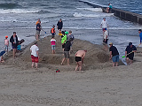 Bau des Strandschiffs