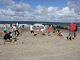 Bau des Strandschiffs