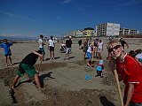Bau des Sandschiffs