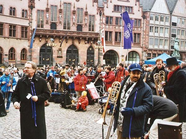 Der Römerberg kurz vor der Generalprobe