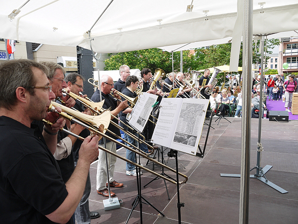 Die Posaunenchöre: tiefes Blech